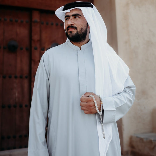 Men's Kuwaiti Thobe || Moonstone